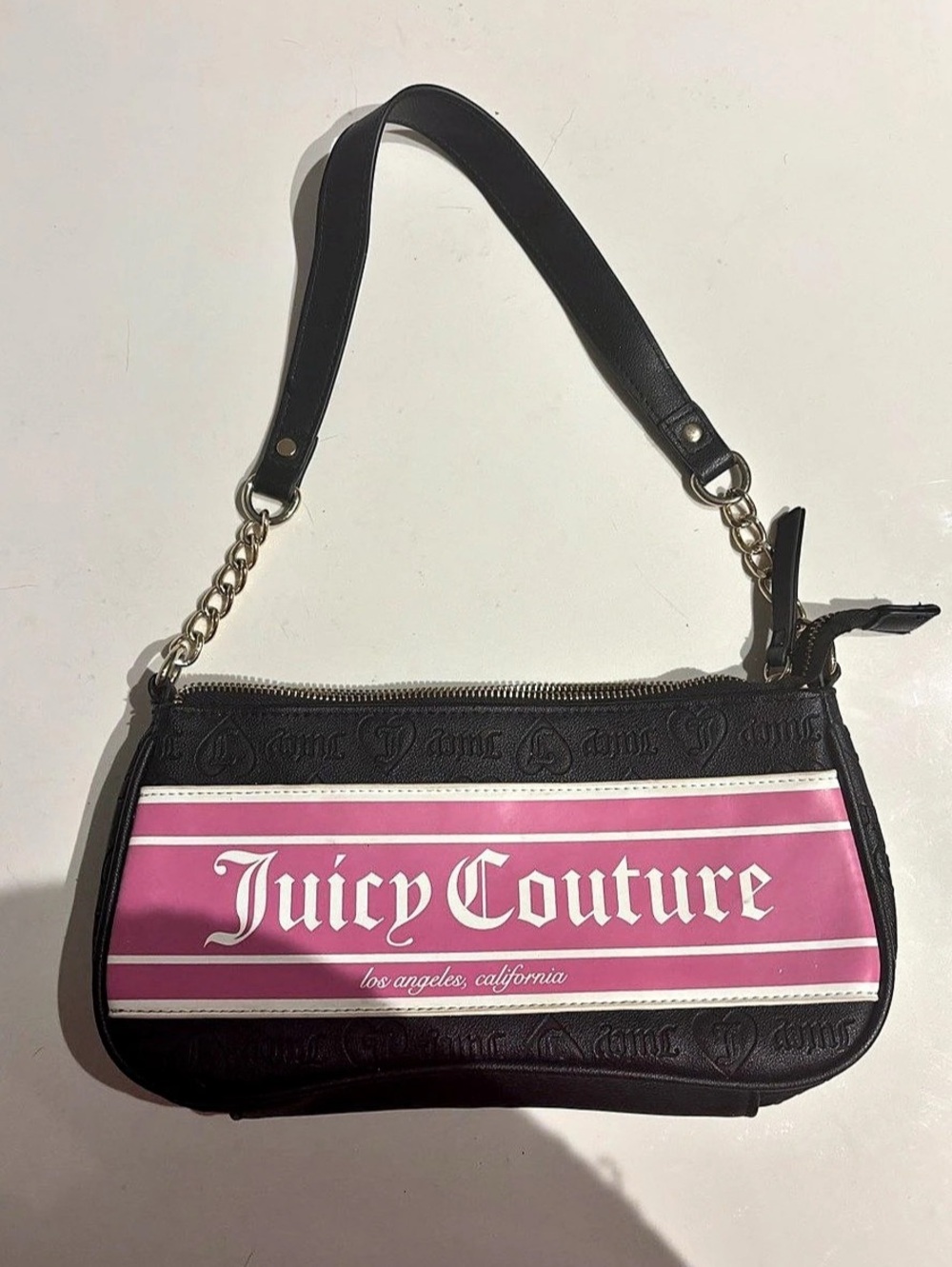 Juicy Couture Shoulder Bag Pink & Black